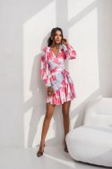 Sukienka Model Anna krótka 219850661 Pink/Blue Flowers - LaBalancia - M/L Sukienka Model Anna krótka 219850661 Pink/Blue Flowers - LaBalancia - M/L