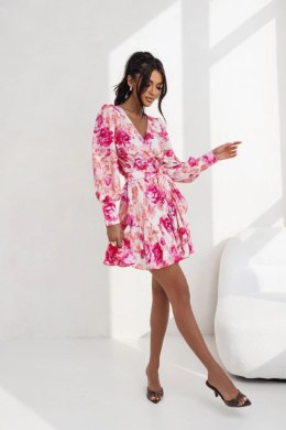 Sukienka Model Anna krótka 219851358 Piwonie/Pink/Orange - LaBalancia - XS/S