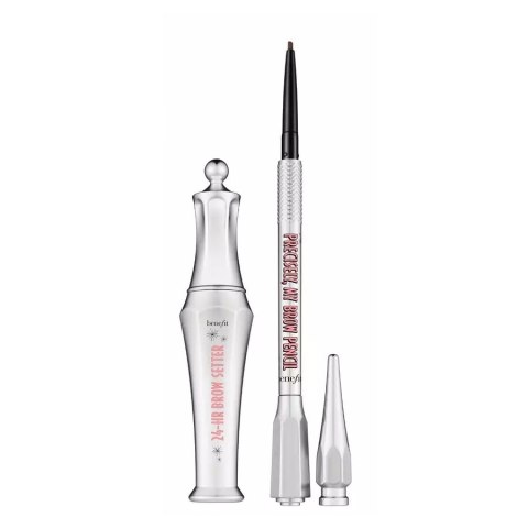 Benefit 2 Brow Bigshots zestaw 24-Hour Brow Setter żel do brwi Clear 7ml + Precisely My Brow Pencil kredka do brwi Warm Deep Bro