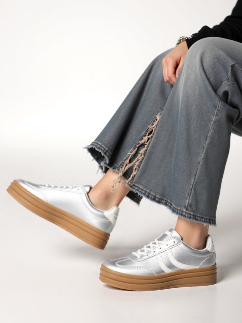 Damskie Sneakersy LUMI Silver - 38 Damskie Sneakersy LUMI Silver - 38