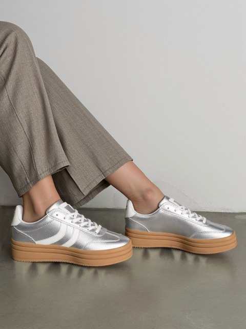 Damskie Sneakersy LUMI Silver - 38 Damskie Sneakersy LUMI Silver - 38