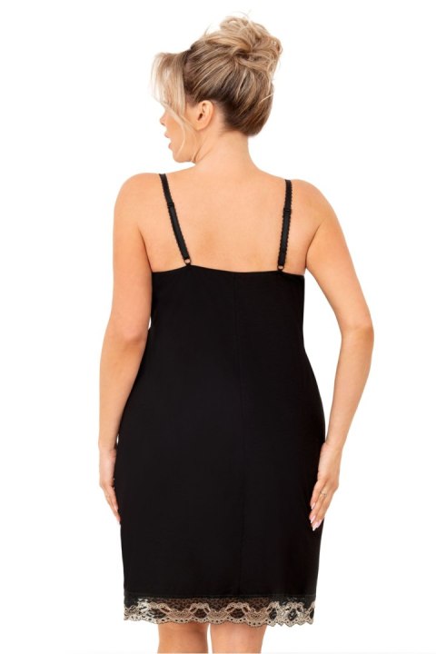 Koszulka nocna Koszula Nocna Model Hana II Plus Size Black - Donna - XXXXXL Koszulka nocna Koszula Nocna Model Hana II Plus Size Black - Donna - XXXXXL