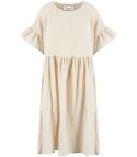 Muślinowa sukienka midi oversize z falbanką MARIA (Ecru) Muślinowa sukienka midi oversize z falbanką MARIA (Ecru)