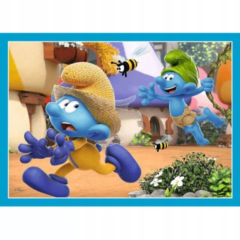 Puzzle 4w1 Smerfy Wioska Smerfów 3+ Trefl 34656 Puzzle 4w1 Smerfy Wioska Smerfów 3+ Trefl 34656