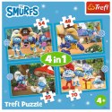 Puzzle 4w1 Smerfy Wioska Smerfów 3+ Trefl 34656 Puzzle 4w1 Smerfy Wioska Smerfów 3+ Trefl 34656