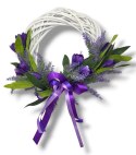 STYLOWY WIANEK DEKORACYJNY LAWENDA KROKUSY DO DOMU NA DRZWI STÓŁ 25cm STYLOWY WIANEK DEKORACYJNY LAWENDA KROKUSY DO DOMU NA DRZWI STÓŁ 25cm
