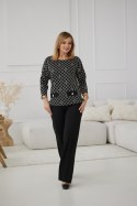 Spodnie Damskie Model M419/C Black/Lurex - La Aurora - 42