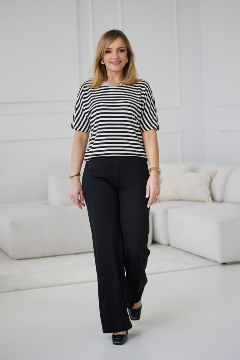 Spodnie Damskie Model M419/C Black/Lurex - La Aurora - 44