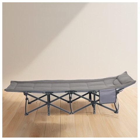 Touristenbett, Feldbett, Kanu 187 x 68 cm faltbar mit Bezug, grau meliert AR05SZ Touristenbett, Feldbett, Kanu 187 x 68 cm faltbar mit Bezug, grau meliert AR05SZ