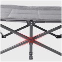 Touristenbett, Feldbett, Kanu 187 x 68 cm faltbar mit Bezug, grau meliert AR05SZ Touristenbett, Feldbett, Kanu 187 x 68 cm faltbar mit Bezug, grau meliert AR05SZ
