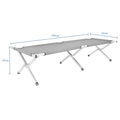 Touristenbett, Feldbett, Kanu 190 x 62cm faltbar mit Bezug AR04SZ Touristenbett, Feldbett, Kanu 190 x 62cm faltbar mit Bezug AR04SZ