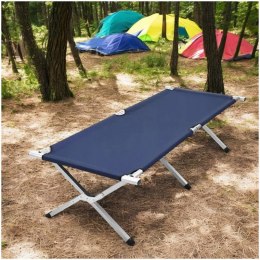 Touristenbett, Feldbett, Kanu 190 x 62cm faltbar mit Bezug, marineblau AR04GRAN
