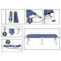 Touristenbett, Feldbett, Kanu 190 x 62cm faltbar mit Bezug, marineblau AR04GRAN Touristenbett, Feldbett, Kanu 190 x 62cm faltbar mit Bezug, marineblau AR04GRAN