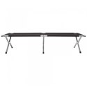 Touristenbett, Feldbett, Kanu 190 x 62cm faltbar mit Bezug, schwarz AR04CZ Touristenbett, Feldbett, Kanu 190 x 62cm faltbar mit Bezug, schwarz AR04CZ