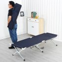 Touristenbett, Feldbett, Kanu 190 x 62cm faltbar mit Bezug, schwarz AR04CZ Touristenbett, Feldbett, Kanu 190 x 62cm faltbar mit Bezug, schwarz AR04CZ