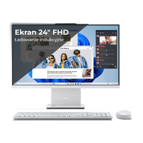 Komputer All-in-One LENOVO IdeaCentre AIO 24IRH9 (23.8"/I3-1315U/integ/8GB/SSD512GB/W11H/Biały)