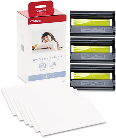 Papier CANON KP 108 IN 10 x 15 cm 3115B001AA Papier CANON KP 108 IN 10 x 15 cm 3115B001AA