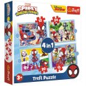 Puzzle 4w1 Marvel Spiderman Ekipa Spidey'a 3+ Trefl 34611 Puzzle 4w1 Marvel Spiderman Ekipa Spidey'a 3+ Trefl 34611