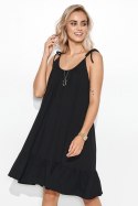 Sukienka Model M726 Black - Makadamia - uniwersalny Sukienka Model M726 Black - Makadamia - uniwersalny