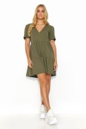Sukienka Model M819 Khaki - Makadamia - 40 Sukienka Model M819 Khaki - Makadamia - 40
