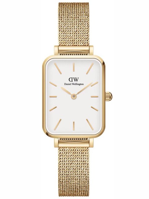 ZEGAREK DAMSKI DANIEL WELLINGTON Quadro Pressed Evergold 20mm DW00100556 + BOX (zw520a)