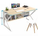 Computertisch, Bürotisch mit Regal 100x60cm STL08CZ Computertisch, Bürotisch mit Regal 100x60cm STL08CZ