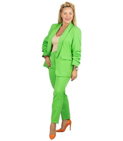 Elegancki komplet spodnie i marynarka klasyczny garnitur PAMELA (Zielony) Elegancki komplet spodnie i marynarka klasyczny garnitur PAMELA (Zielony)