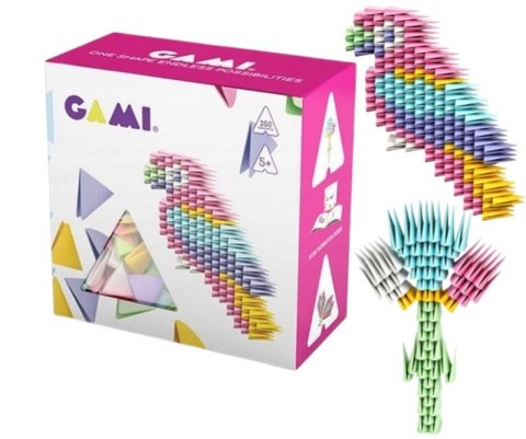 Klocki GAMI 250 sztuk Klocki Konstrukcyjne Origami #G2 Klocki GAMI 250 sztuk Klocki Konstrukcyjne Origami #G2
