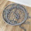 Storchennest Hängesessel Hängematte BOHO, Schaukel mit Kissen Grau KR33SZ Storchennest Hängesessel Hängematte BOHO, Schaukel mit Kissen Grau KR33SZ