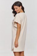Sukienka Basic Model M875 Light Beige - Makadamia - 44/46 Sukienka Basic Model M875 Light Beige - Makadamia - 44/46