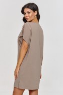 Sukienka Basic Model M875 Mocca - Makadamia - 44/46 Sukienka Basic Model M875 Mocca - Makadamia - 44/46