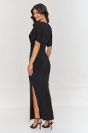 Sukienka Model M879 Black - Makadamia - 38 Sukienka Model M879 Black - Makadamia - 38