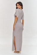Sukienka Model M879 Light Beige - Makadamia - 36 Sukienka Model M879 Light Beige - Makadamia - 36