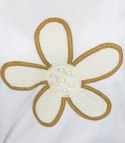 T-shit bluzka koszulka z wyszywanym kwiatkiem FLORA (Biały) T-shit bluzka koszulka z wyszywanym kwiatkiem FLORA (Biały)