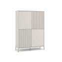 Witryna KAMARO 4DK SLIM/GŁADKI KASZMIR 4 Drzwi Lamele Front Ryflowany + Klasyczny Witryna KAMARO 4DK SLIM/GŁADKI KASZMIR 4 Drzwi Lamele Front Ryflowany + Klasyczny