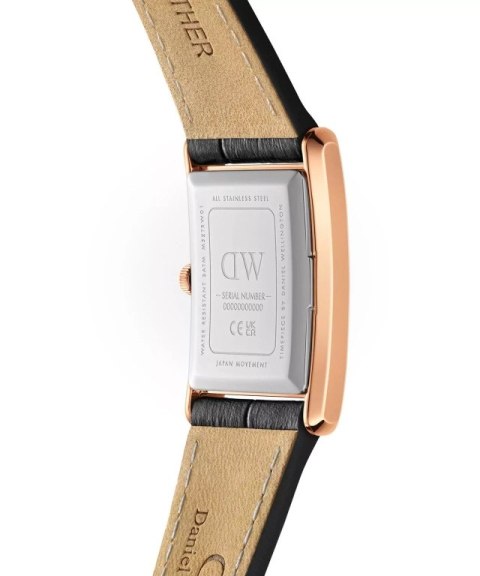 ZEGAREK DAMSKI DANIEL WELLINGTON Bound Black Crocodile Rose Gold 24mm DW00100698 + BOX ZEGAREK DAMSKI DANIEL WELLINGTON Bound Black Crocodile Rose Gold 24mm DW00100698 + BOX