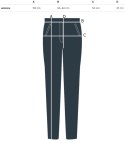 Szerokie cienkie jeansy oversize damskie spodnie TAMI (Granatowy)