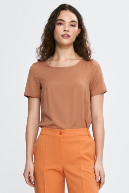 Bluzka basic z krótkim rękawem B193 Carmel - Nife - 36