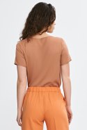 Bluzka basic z krótkim rękawem B193 Carmel - Nife - 42