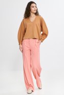 Bluzka oversize z balonowymi rękawami B192 Carmel - Nife - 40/42 Bluzka oversize z balonowymi rękawami B192 Carmel - Nife - 40/42