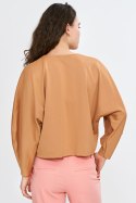 Bluzka oversize z balonowymi rękawami B192 Carmel - Nife - 40/42 Bluzka oversize z balonowymi rękawami B192 Carmel - Nife - 40/42