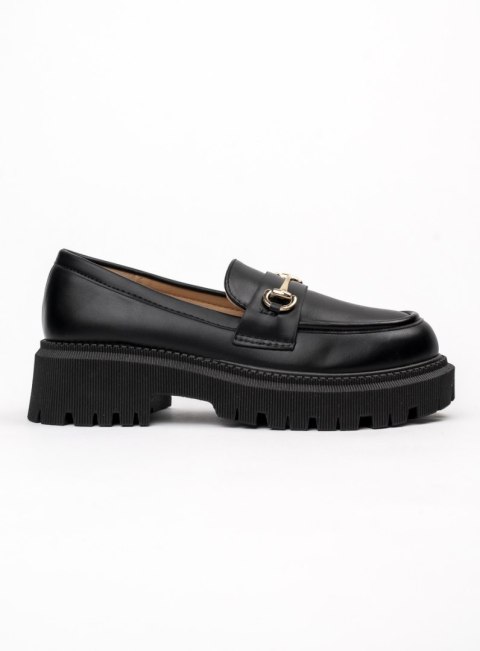 Damskie Mokasyny CARLA BLACK - Klasyczna Elegancja z Wyrazistym Detalem - 38 Damskie Mokasyny CARLA BLACK - Klasyczna Elegancja z Wyrazistym Detalem - 38