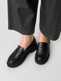 Damskie Mokasyny LAURA BLACK - Minimalistyczna Elegancja z Masywną Podeszwą - 37 Damskie Mokasyny LAURA BLACK - Minimalistyczna Elegancja z Masywną Podeszwą - 37