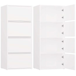 Komoda ALMA BIAŁA Szafka 4 Drzwi 4 Półki