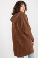 Płaszcz Damski Model MBM-PL-19905-1.96P Brown - MBM - uniwersalny Płaszcz Damski Model MBM-PL-19905-1.96P Brown - MBM - uniwersalny