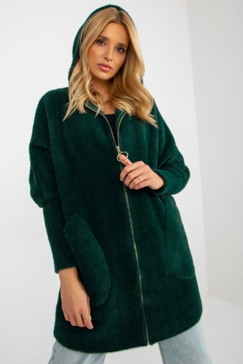 Płaszcz Damski Model MBM-PL-19905-1.96P Dark Green - MBM - uniwersalny