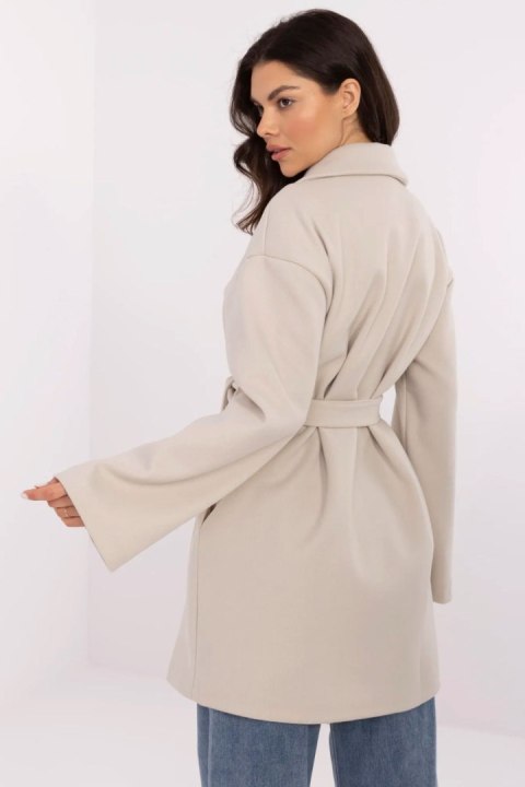 Płaszcz Damski Model TW-PL-BI-28987.85 Light Beige - Och Bella - XL Płaszcz Damski Model TW-PL-BI-28987.85 Light Beige - Och Bella - XL