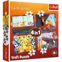 Puzzle 4w1Król Lew Disney Odważny król lew 4+ Trefl 34653 Puzzle 4w1Król Lew Disney Odważny król lew 4+ Trefl 34653