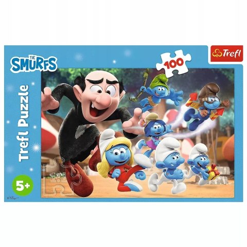 Puzzle Smerfy 100 el. Nauki Papy Smerfa Trefl 16481 Puzzle Smerfy 100 el. Nauki Papy Smerfa Trefl 16481
