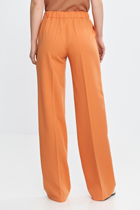 Spodnie wide leg z gumą w pasie SD113 Orange - Nife - 40 Spodnie wide leg z gumą w pasie SD113 Orange - Nife - 40